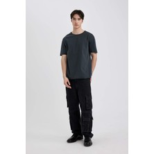 DeFacto Regular Fit Bisiklet Yaka Kısa Kollu Basic Tişört B7755AX24SM