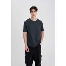 DeFacto Regular Fit Bisiklet Yaka Kısa Kollu Basic Tişört B7755AX24SM