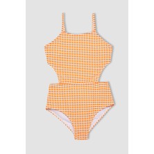 DeFacto Kız Çocuk Kareli Mayo