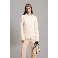DeFacto Regular Fit Bisiklet Yaka Triko Kazak Tunik B6325AX24SP