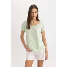 DeFacto Regular Fit Bisiklet Yaka Kısa Kollu Tişört K1508AZ24SM