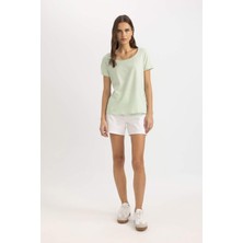 DeFacto Regular Fit Bisiklet Yaka Kısa Kollu Tişört K1508AZ24SM