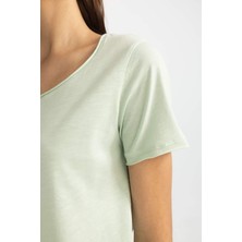 DeFacto Regular Fit Bisiklet Yaka Kısa Kollu Tişört K1508AZ24SM