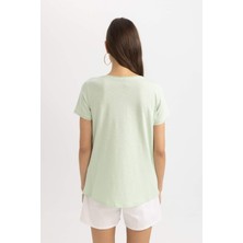 DeFacto Regular Fit Bisiklet Yaka Kısa Kollu Tişört K1508AZ24SM