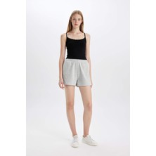 DeFacto Regular Fit Beli Lastikli Basic Düz Şort Z5071AZ24SM