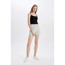 DeFacto Regular Fit Beli Lastikli Basic Düz Şort Z5071AZ24SM