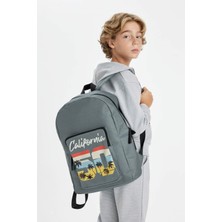 DeFacto Unisex Çocuk Baskılı Oxford Okul Sırt Çantası C5541A8NS