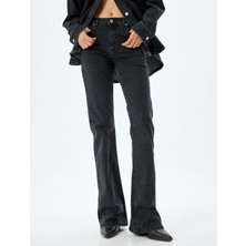 Koton Ispanyol Paça Kot Pantolon Cepli - Victoria Flare Jeans