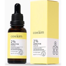 Cos.kim %2 Arbutin Cilt Tonu Eşitleyici ve Aydınlatıcı Cilt Bakım Serumu | 2% Arbutin Serum 30 ml