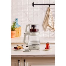 Karaca Cam Glass Tea Xl 2 In 1 Cam Çay Makinesi Starlight 2 Yıl Elektrikli Çaydanlık Cam 220 - 240 V 2-3 L