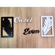 Mrc Hediye Sepeti Yaprak Temalı Duvar Süsü 2 Li Set