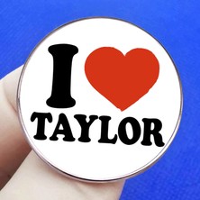 Taylor Swift Broş, Taylor Rozetini Seviyorum, Dış Giyim, Aksesuar, Hediye Için Uygun (Yurt Dışından)