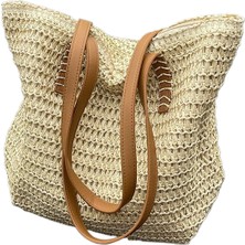 Dokuma Çanta, Kadin Büyük Kapasiteli Crossbody Çanta, Yaz Tek Omuz Içi Boş Çanta, Günlük Için Uygun, Tatil, Plaj (Yurt Dışından)