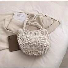 Dokuma Çanta, Kadin Büyük Kapasiteli Crossbody Çanta, Yaz Tek Omuz Içi Boş Çanta, Günlük Için Uygun, Tatil, Plaj (Yurt Dışından)