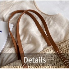 Dokuma Çanta, Kadin Büyük Kapasiteli Crossbody Çanta, Yaz Tek Omuz Içi Boş Çanta, Günlük Için Uygun, Tatil, Plaj (Yurt Dışından)