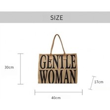 Kanvas Çanta, Kızlar Moda Büyük Kapasiteli Crossbody Çanta, Kadın Tote Çanta, Sınıf Commuting Kısa Vadeli Seyahat Için Uygun (Yurt Dışından)