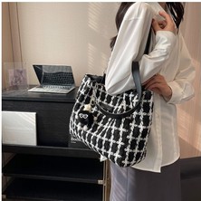 Kanvas Çanta, Kızlar Moda Büyük Kapasiteli Crossbody Çanta, Kadın Tote Çanta, Sınıf Commuting Kısa Vadeli Seyahat Için Uygun (Yurt Dışından)