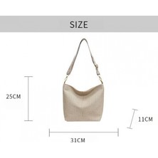 Kanvas Çanta, Kızlar Moda Büyük Kapasiteli Crossbody Çanta, Kadın Tote Çanta, Sınıf Commuting Kısa Vadeli Seyahat Için Uygun (Yurt Dışından)