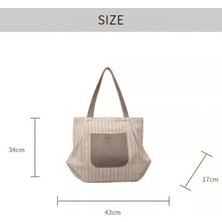 Dokuma Çanta, Kadin Büyük Kapasiteli Crossbody Çanta, Yaz Tek Omuz Içi Boş Çanta, Günlük Için Uygun, Tatil, Plaj (Yurt Dışından)