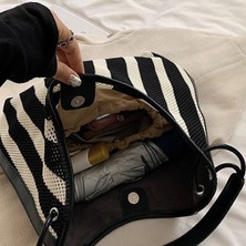 Dokuma Çanta, Kadin Büyük Kapasiteli Crossbody Çanta, Yaz Tek Omuz Içi Boş Çanta, Günlük Için Uygun, Tatil, Plaj (Yurt Dışından)