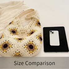 Dokuma Çanta, Kadin Büyük Kapasiteli Crossbody Çanta, Yaz Tek Omuz Içi Boş Çanta, Günlük Için Uygun, Tatil, Plaj (Yurt Dışından)