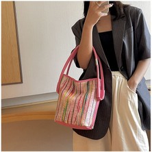 Kanvas Çanta, Kızlar Moda Büyük Kapasiteli Crossbody Çanta, Kadın Kova Çanta, Sınıf Commuting Kısa Vadeli Seyahat Için Uygun (Yurt Dışından)