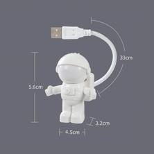 Kardeşler Astronot USB  Çocuk Odası Gece Lambası