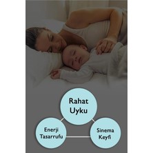 Devrim Olivya Tekstil Lüks 1. Sınıf Özel Dikim Füme Blackout  Ekstraforlu Fon Perde