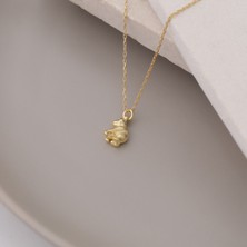 Nox Jewelry 925 Ayar Gümüş Minimal Maymun Figür Kolye