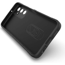 Case 4u Galaxy A05S Kılıf Esnek Tpu Oyuklu Arka Yüzey Tasarımlı Etnik Silikon Kapak Siyah