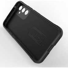 Case 4u Galaxy A34 Kılıf Esnek Tpu Oyuklu Arka Yüzey Tasarımlı Etnik Silikon Kapak Siyah