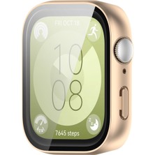 Microcase Huawei Watch Fit 3 Ekran Korumalı Sert Rubber Kılıf - AL3173