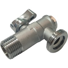 Kas Filtreli Mini Çamaşır ve Bulaşık Makine Musluğu 1/2" x 3/4"- Washing Machine Armature