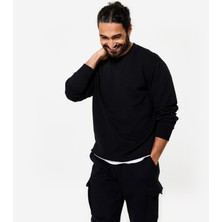 Domyos Erkek Siyah Sweatshirt