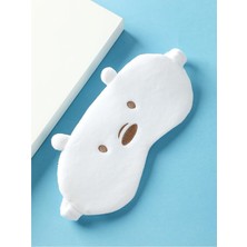 Miniso We Bare Bears Lisanslı Peluş Uyku Gözlüğü - Kutup Ayısı