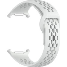 AktarMobile Samsung Galaxy Watch Ultra 47 mm Uyumlu Delikli Silikon Kordon Özel Pim Soft Jel Silikon Spor Kayış