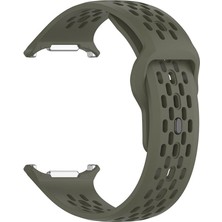 AktarMobile Samsung Galaxy Watch Ultra 47 mm Uyumlu Delikli Silikon Kordon Özel Pim Soft Jel Silikon Spor Kayış