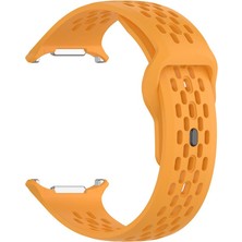 AktarMobile Samsung Galaxy Watch Ultra 47 mm Uyumlu Delikli Silikon Kordon Özel Pim Soft Jel Silikon Spor Kayış