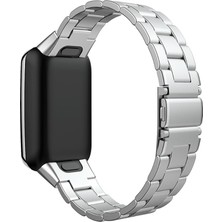 AktarMobile Xiaomi Mi Band 7 Pro Uyumlu Metal Kordon Premium Paslanmaz Çelik Kayış Baklalı Model - Özel Pim