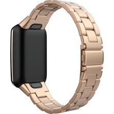 AktarMobile Xiaomi Mi Band 7 Pro Uyumlu Metal Kordon Premium Paslanmaz Çelik Kayış Baklalı Model - Özel Pim