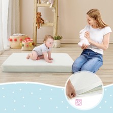 Mc.Pierobaby 10 cm Ortopedik Cotton Pamuklu Bebek Yatağı Oyun Parkı Yatağı Beşik Çocuk Yatağı 10 cm