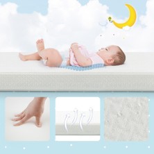 Mc.Pierobaby 10 cm Ortopedik Cotton Pamuklu Bebek Yatağı Oyun Parkı Yatağı Beşik Çocuk Yatağı 10 cm