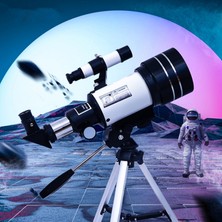 Inters Tech 150X Profesyonel Astronomik Uzay-Doğa Gözlem Teleskobu Eğitici-Öğretici Yüksek Çözünürlüklü Teleskop