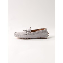 Dufy Gri Erkek Süet Loafer Ayakkabı - 105710