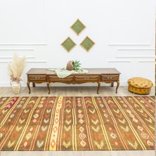 Soho Antiq Brownish Çubuklu Üç Kanat Kilim 170X389 cm