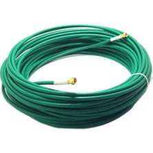 Anktek 30 Metre 64 Tel Gold Uçlu Rg6/u4 Uydu Anten Kablosu 3D 4K Fullhd 1080 Uyumlu Tak Kullan Yeşil
