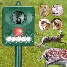 Enjoy Outdoor Güneş Enerjili Ultrasonik Hayvan Kovucu Cihaz Açık Hava Flaş Sürücüsü Vahşı Hayvan Kuş Köpek Kedi Yılan Fare Korkutucu Bahçe Kovucuları (Yurt Dışından)