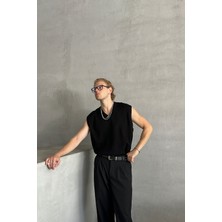 HYMAN Erkek V Yaka Oversize Süveter