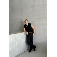 HYMAN Erkek V Yaka Oversize Süveter