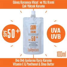 Güneş Kremi Yüz ve Vücut 100 ml + Indigofera Indigo Hair Mask 100 ml 2'li Set